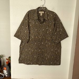 🦜TORI RICHARD HONOLULU BUTTON DOWN  HAWAIIAN SHIRT SZ XL NWOT EXCELLENT COND.